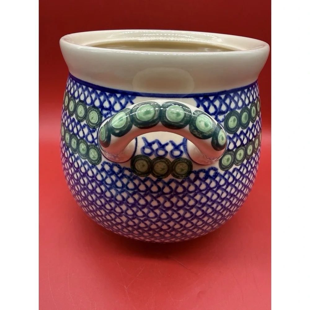 Polish Pottery Container 9.5